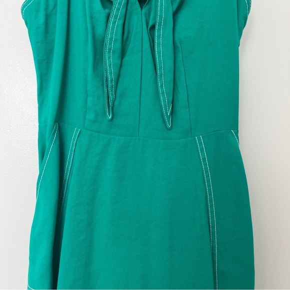 Green Dress with Tie Front - Picture 7 of 7